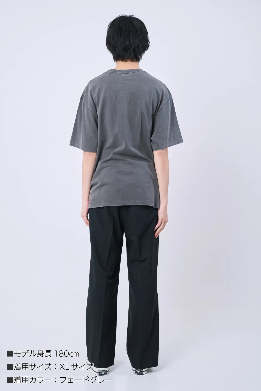 古着風フェードTシャツ　6.2オンス