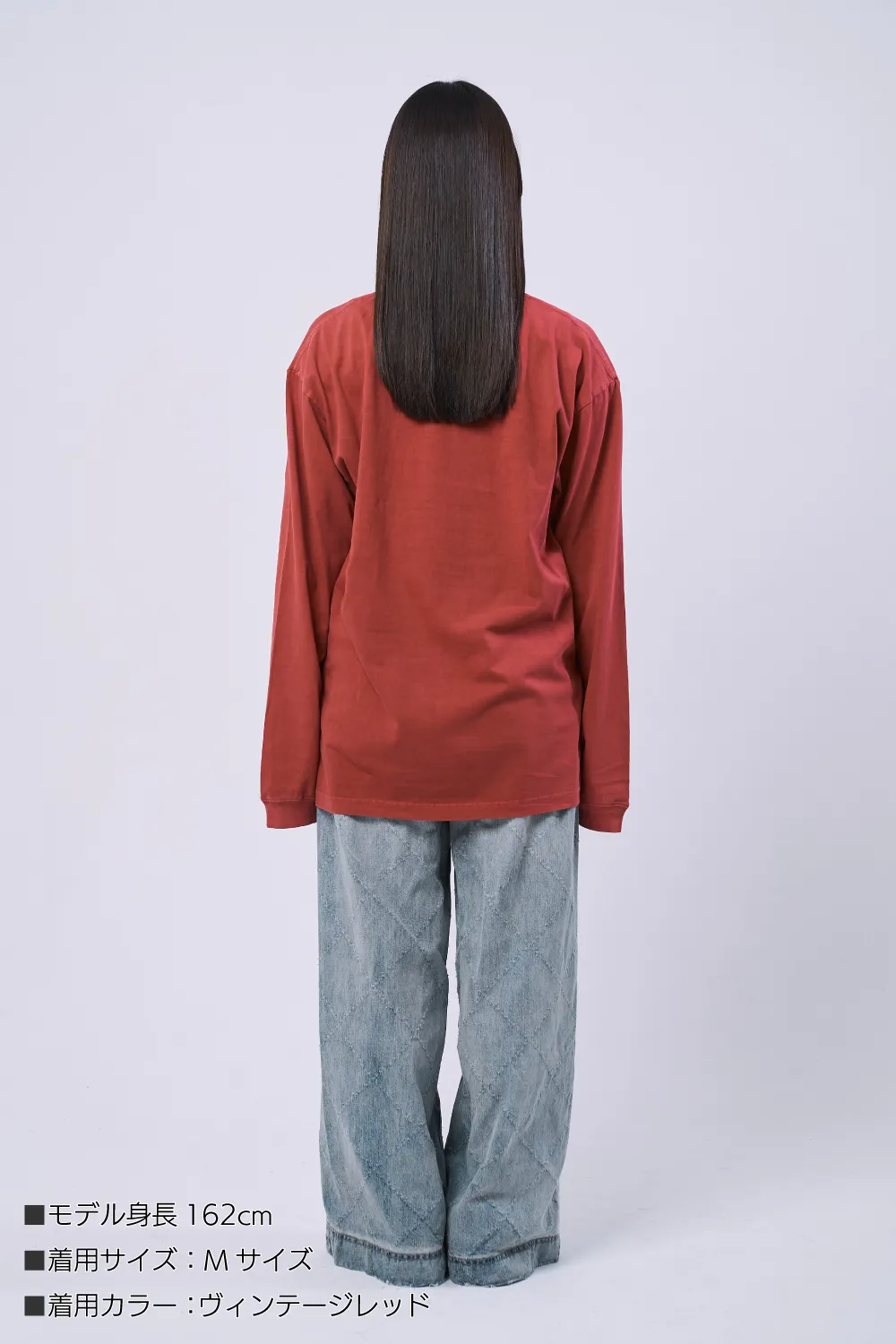 ヴィンテージカラー長袖Tシャツリブ付き（6.6オンス ）