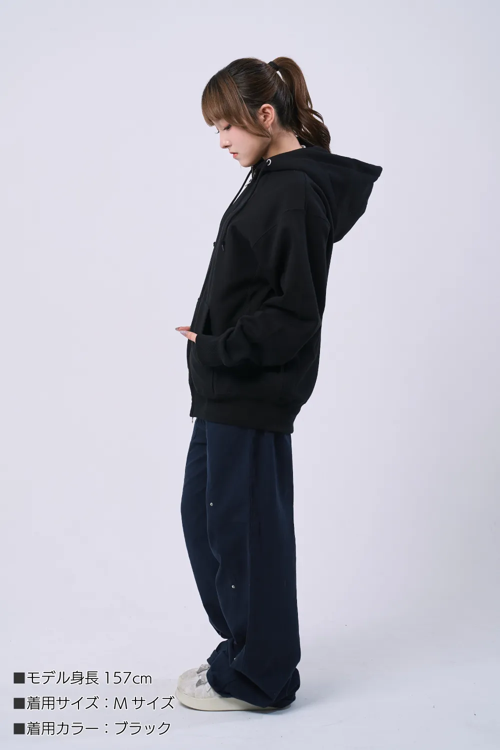 【裏起毛&厚手】ヴィンテージ風フルジップパーカ